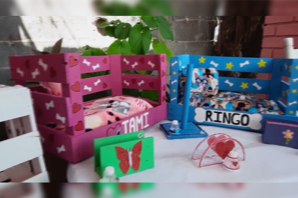 Joven discapacitado fabrica camas para mascotas para comprar prótesis