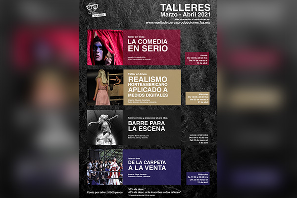 Vuelta de Tuerca invita a la segunda temporada de talleres teatrales “La Tuerca Académica”