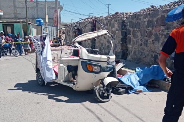 Dramático accidente de un mototaxi deja saldo de tres muertos