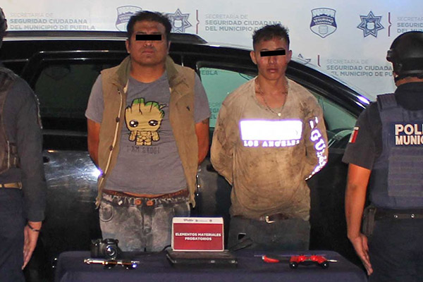Policía Municipal ubicó y detuvo a dos ladrones de casa habitación