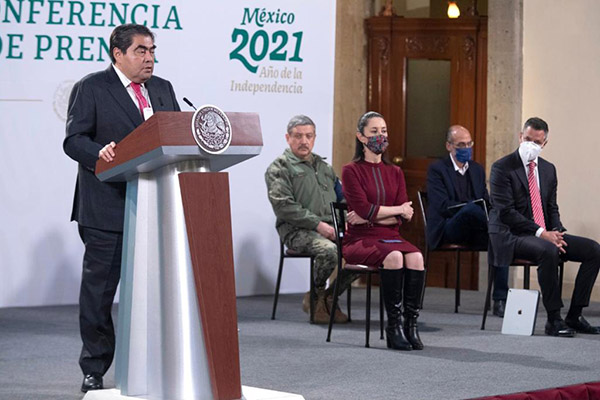 Presenta Barbosa avances en reconstrucción tras 19-S