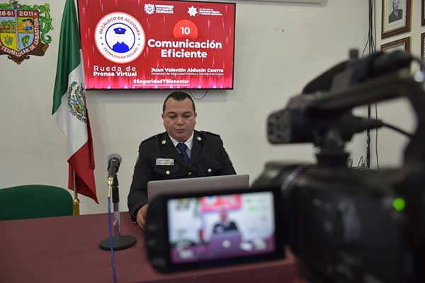 Reporta avances jefe de Seguridad Pública de Texmelucan