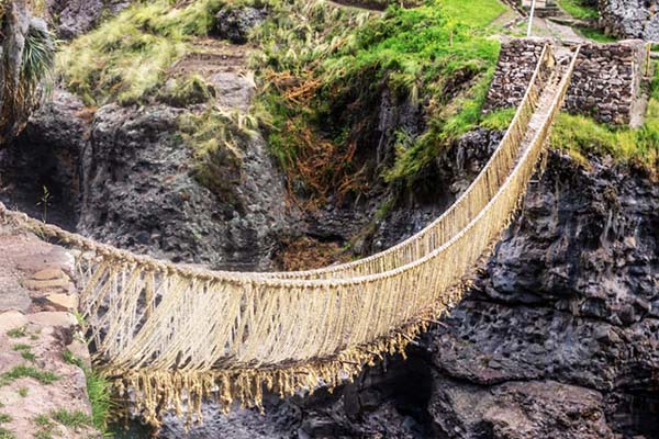 Cae el último puente inca; tenía más de 600 años y era patrimonio de la humanidad