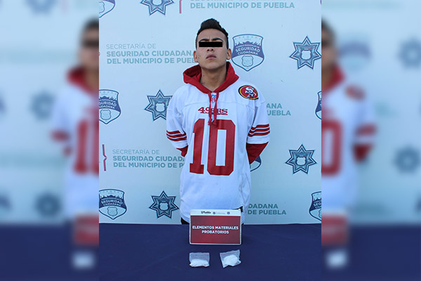 Lo atraparon con 50 gramos de cristal