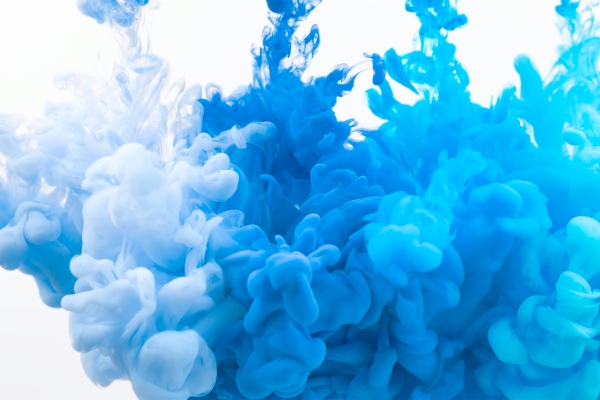 La tinta azul