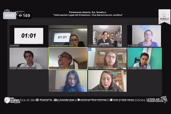 Sociedad se expresa en mesa de Parlamento Abierto sobre interrupción legal del embarazo