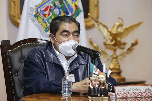 Junto con SSP Federal, Gobierno de Puebla devolverá la paz a Puebla: Barbosa