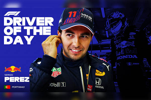 “Checo” Pérez termina cuarto en el Gran Premio de Portugal y es nombrado piloto del día