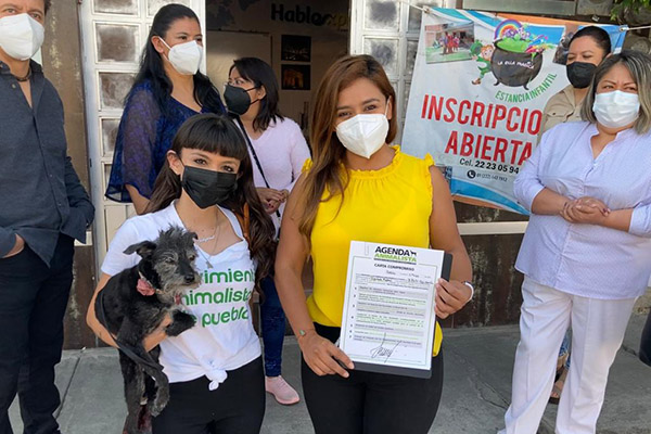 Xitlalic Ceja se compromete a legislar a favor de la agenda animal