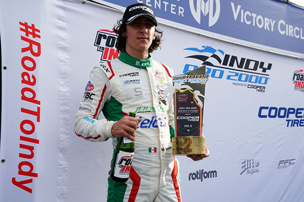 Poblano Manuel Sulaiman va al GP de Indianápolis buscando otro podio de Indy Pro 2000