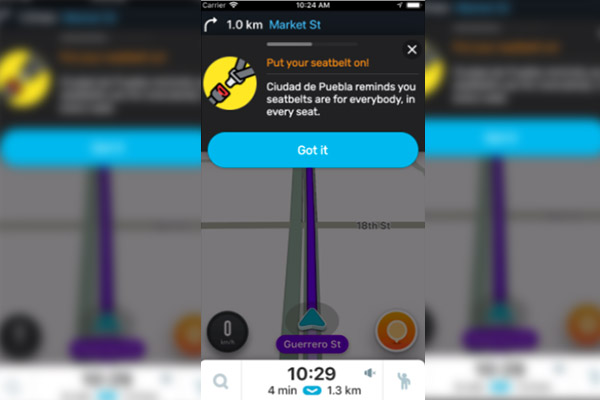 Waze lanza nueva función para las ciudades; Puebla está incluida