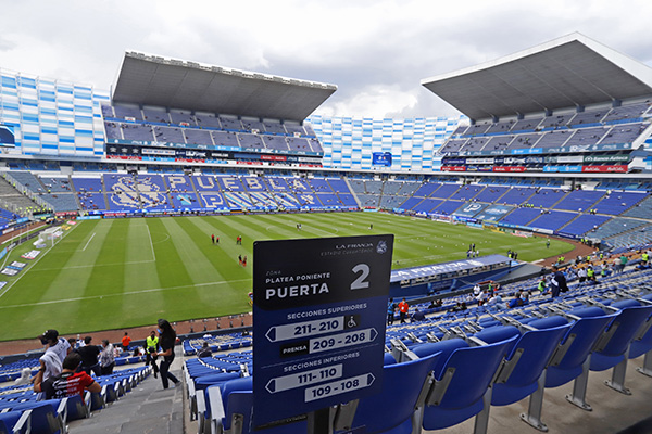 Autoriza Gobierno del Estado aforo del 50 % para el Puebla vs Santos
