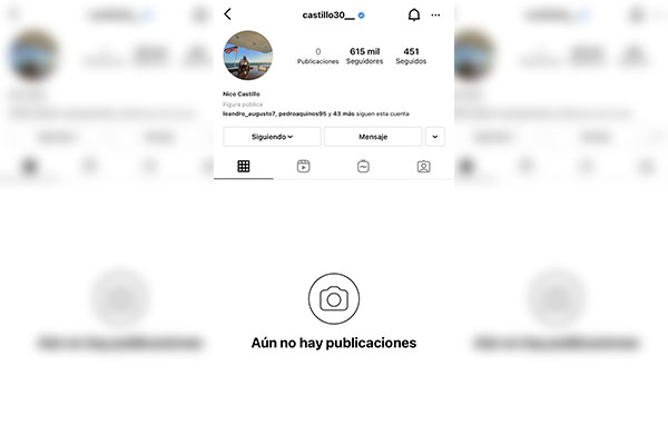 Nico Castillo elimina todas sus fotos en Instagram tras su salida del América