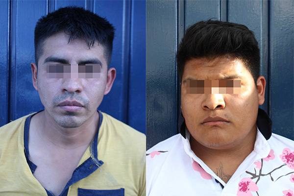 Detienen a dos delincuentes vinculados con un grupo criminal
