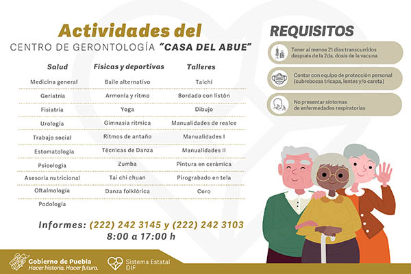Reinicia actividades presenciales Casa del Abue del SEDIF