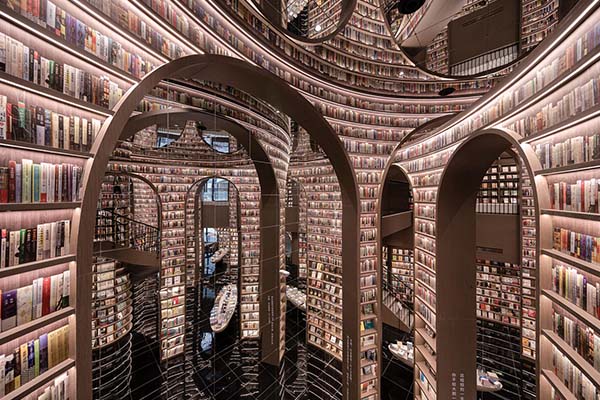 Dujiangyan Zhongshuge, la surrealista librería china que parece ser infinita