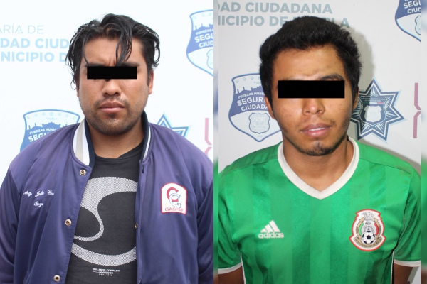 Detienen policías municipales a tres asaltantes de transeúntes