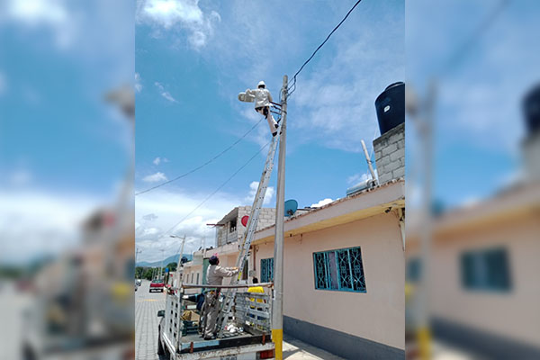 Más del 90% del Alumbrado Público de Atlixco se mantiene en buen funcionamiento
