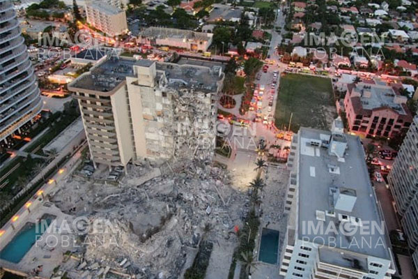 Derrumbe de edificio deja 4 muertos confirmados y 159 posibles desaparecidos en Florida