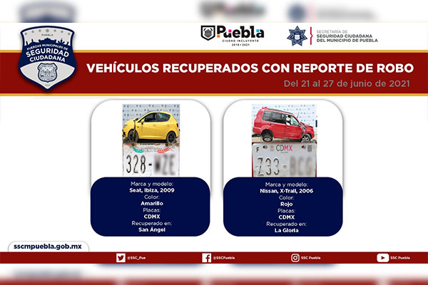 Remitió Policía Municipal 18 vehículos ante el agente del MP