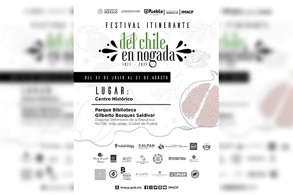 Ayuntamiento de Puebla promueve Festival Itinerante del Chile en Nogada