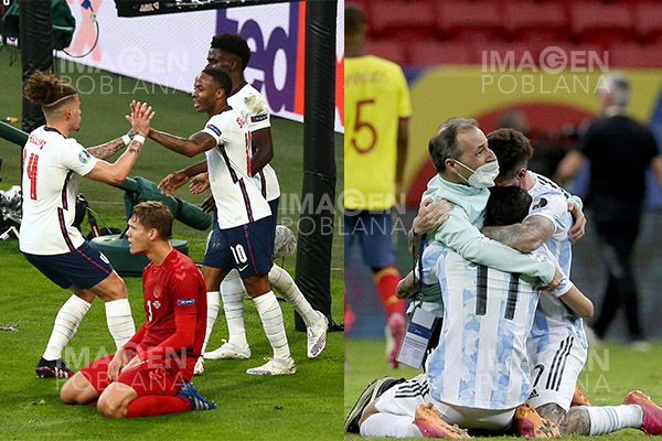 Inglaterra y Argentina sueñan con romper la sequía de títulos