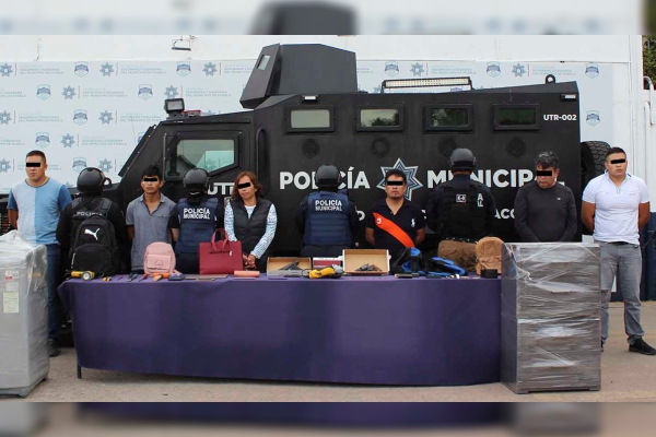 Policía Municipal desarticula banda de asaltantes de casa habitación