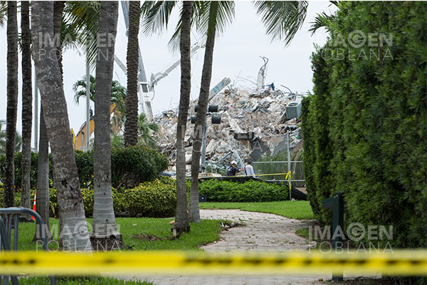 Búsqueda de víctimas de derrumbe en Florida se acerca a su fin con 97 muertos