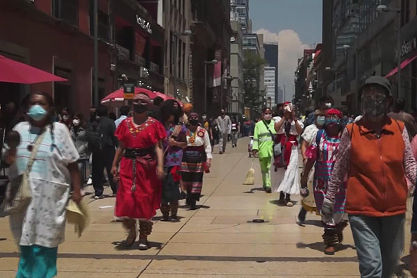 Multitudinaria celebración de la fundación de México-Tenochtitlan