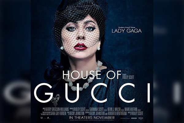 Revelan pósteres oficiales de los protagonistas de "House of Gucci"