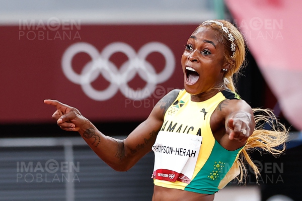 Día 8 en Tokio: velocista de Jamaica retiene corona olímpica en los 100 metros