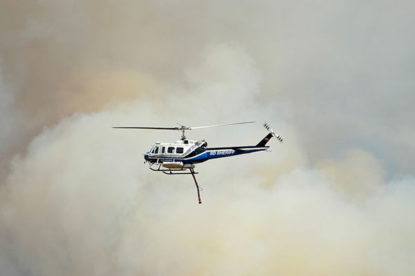 El humo de los incendios oscurece el cielo de Yakutia
