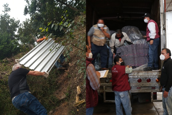 Lleva SEDIF víveres, colchonetas y láminas a damnificados por huracán “Grace”