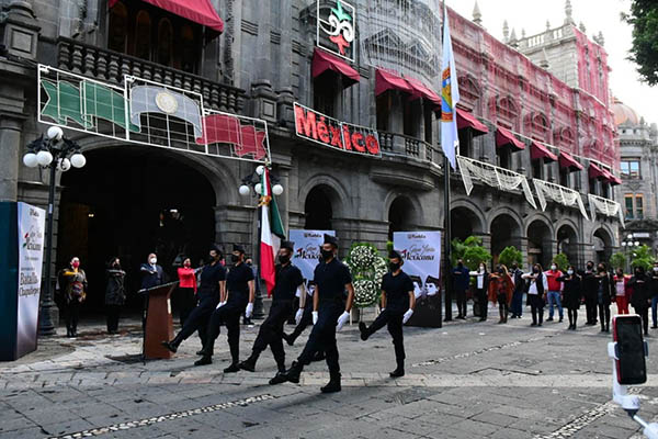Ayuntamiento de Puebla conmemora la defensa del Castillo de Chapultepec