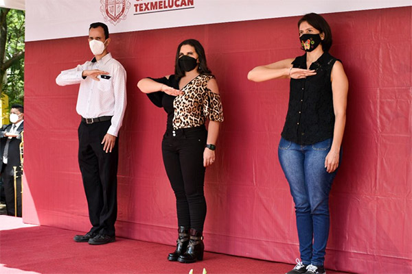 Texmelucan lleva a cabo simulacro y ceremonia por sismos del 19 de septiembre