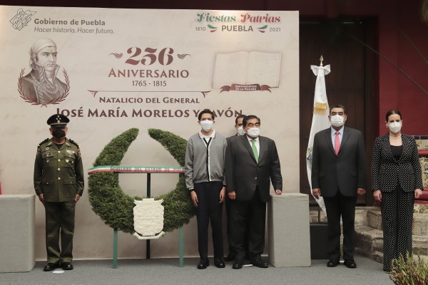 Preside Barbosa 256 aniversario del natalicio de José María Morelos y Pavón