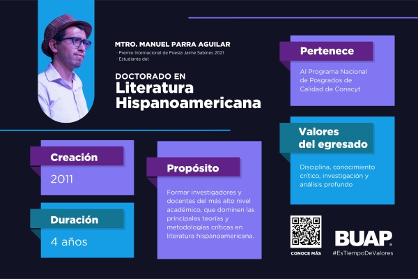 Pasión docente, valor BUAP de Manuel Parra, Premio Internacional de Poesía Jaime Sabines
