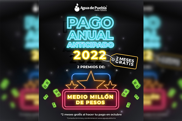 Última semana para 2 meses gratis con el Pago de Agua Anticipado