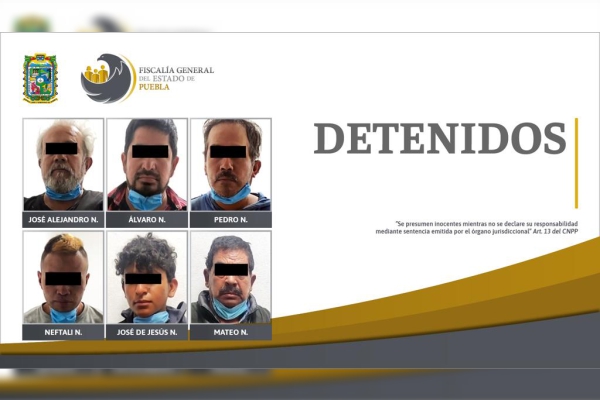 Fiscalía detiene a seis hombres en posesión de drogas y un arma
