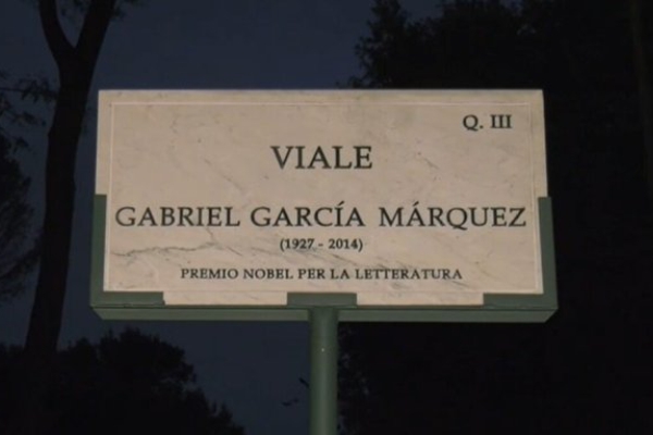 Roma inaugura vía en homenaje a Gabriel García Márquez
