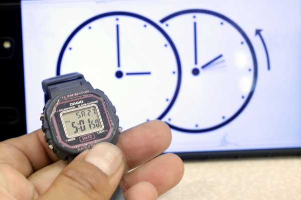 Hora de atrasar el reloj con el cambio de horario