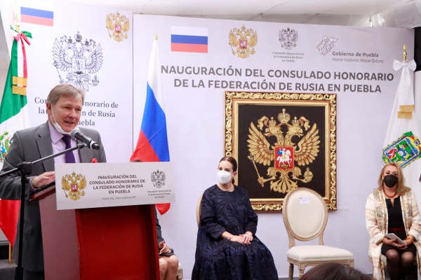 Rusia inaugura consulado honorario en Puebla