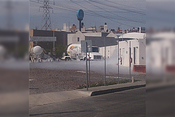 Alerta por fuga de gas LP en estación de carga de Tres Cruces