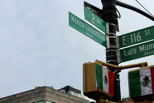 Manhattan inaugura calle conmemorativa de México