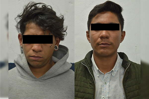 Horripilantes asaltantes detenidos; además, portaban drogas