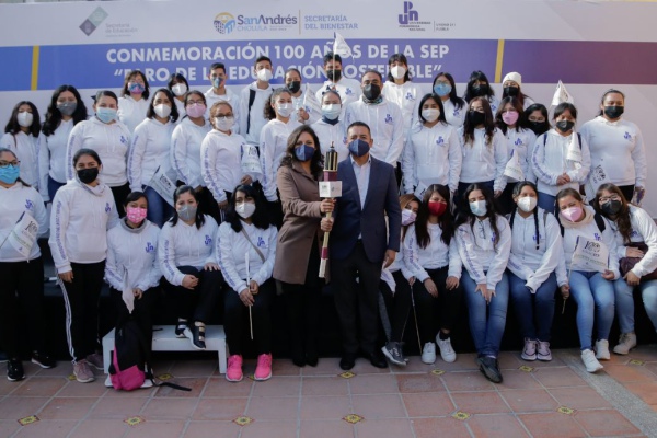 Ayuntamiento de San Andrés conmemora 100 años de la fundación de la SEP