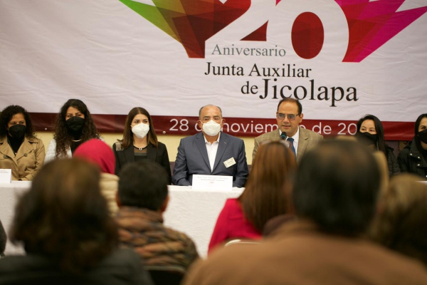 Encabeza José Luis Márquez aniversario por los 20 años de nombramiento de juntas auxiliares