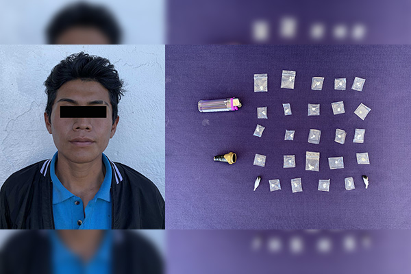 Maleante con antecedentes detenido cuando consumía droga