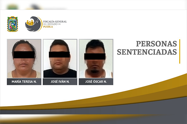 260 años de prisión a tres secuestradores que mataron a su víctima
