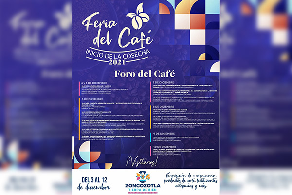 Anuncian capacitación y barismo en Feria del Café de Zongozotla